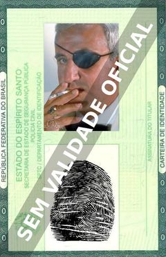 Imagem hipotética representando a carteira de identidade de Adolfo Celi