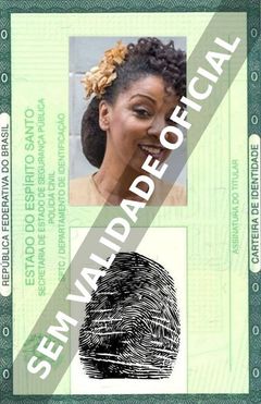 Imagem hipotética representando a carteira de identidade de Adriana Lessa