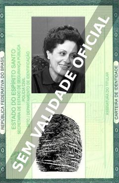 Imagem hipotética representando a carteira de identidade de Agnes Fontoura