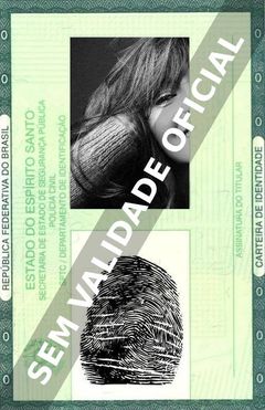 Imagem hipotética representando a carteira de identidade de Ahna O'Reilly