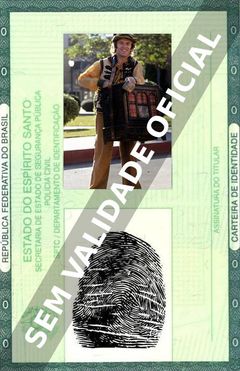 Imagem hipotética representando a carteira de identidade de Al Jardine