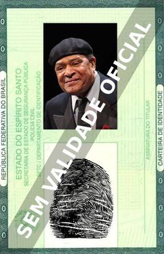Imagem hipotética representando a carteira de identidade de Al Jarreau