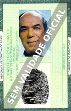Imagem hipotética representando a carteira de identidade de Aldo César