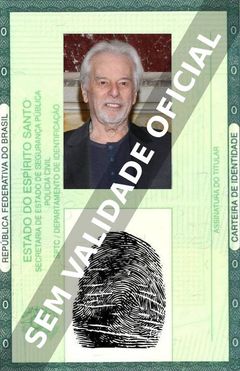 Imagem hipotética representando a carteira de identidade de Alejandro Jodorowsky