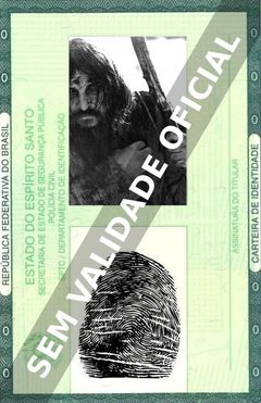 Imagem hipotética representando a carteira de identidade de Aleksey Petrenko
