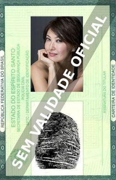 Imagem hipotética representando a carteira de identidade de Alexandra Bokyun Chun