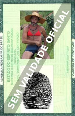 Imagem hipotética representando a carteira de identidade de Alexandre Mota