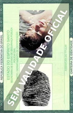 Imagem hipotética representando a carteira de identidade de Alexandre Pinto