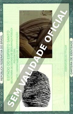 Imagem hipotética representando a carteira de identidade de Alfredo Pea