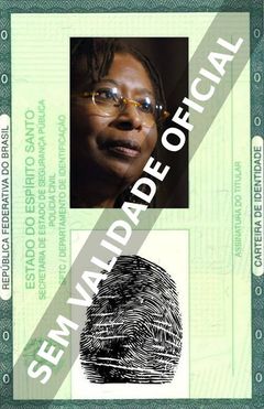 Imagem hipotética representando a carteira de identidade de Alice Walker