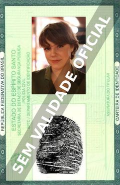 Imagem hipotética representando a carteira de identidade de Alice Wegmann