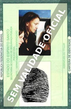 Imagem hipotética representando a carteira de identidade de Aluizio Abranches