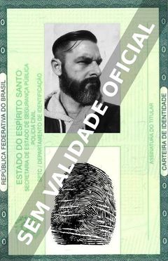 Imagem hipotética representando a carteira de identidade de Amand Weaver