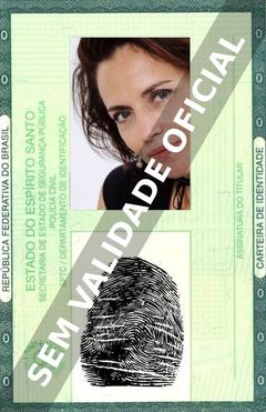 Imagem hipotética representando a carteira de identidade de Amanda Ooms