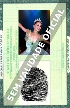 Imagem hipotética representando a carteira de identidade de Ana Botafogo