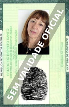 Imagem hipotética representando a carteira de identidade de Ana Bustorff