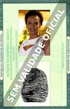 Imagem hipotética representando a carteira de identidade de Ana Carbatti