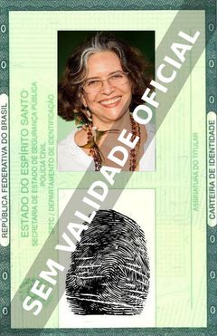 Imagem hipotética representando a carteira de identidade de Ana Miranda