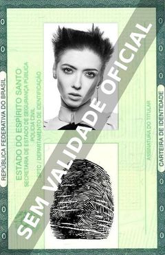 Imagem hipotética representando a carteira de identidade de Anastasia Zabarchuk