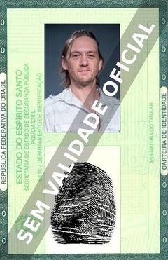 Imagem hipotética representando a carteira de identidade de André Frateschi