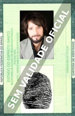 Imagem hipotética representando a carteira de identidade de André Nunes