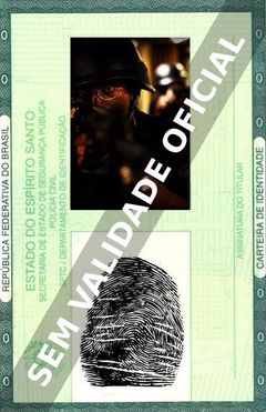 Imagem hipotética representando a carteira de identidade de André Ramiro