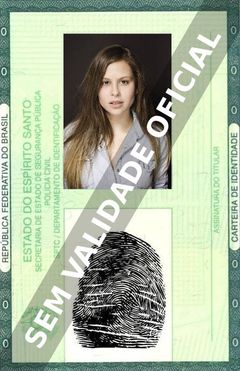 Imagem hipotética representando a carteira de identidade de Andrea Quattrocchi