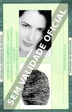 Imagem hipotética representando a carteira de identidade de Andrea Ragsdale