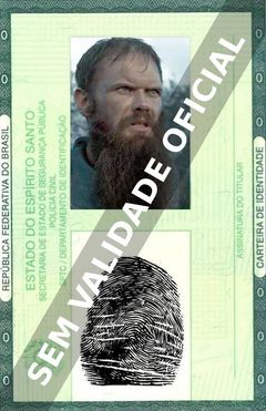 Imagem hipotética representando a carteira de identidade de Andrew McClay
