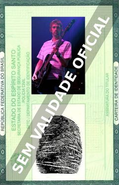 Imagem hipotética representando a carteira de identidade de Andy Bell