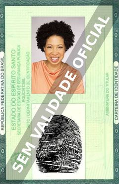 Imagem hipotética representando a carteira de identidade de Angela Bullock