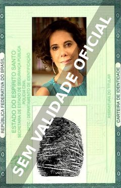 Imagem hipotética representando a carteira de identidade de Angela Vieira