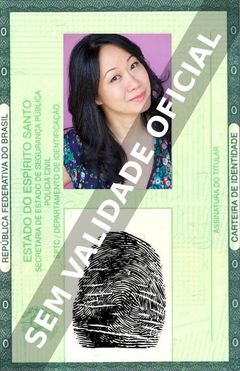 Imagem hipotética representando a carteira de identidade de Ann Hu