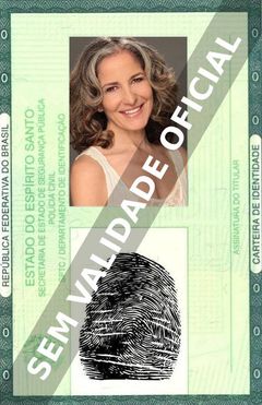 Imagem hipotética representando a carteira de identidade de Ann Talman