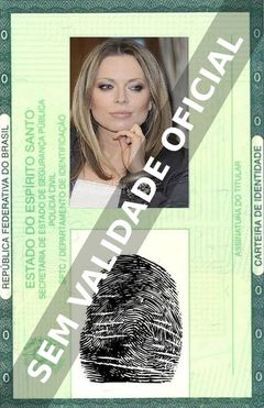 Imagem hipotética representando a carteira de identidade de Anna-Maria Jopek