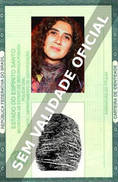 Imagem hipotética representando a carteira de identidade de Anna Muylaert