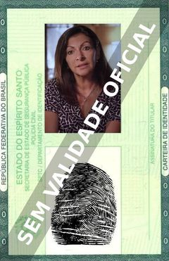 Imagem hipotética representando a carteira de identidade de Anne Hidalgo