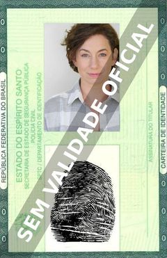 Imagem hipotética representando a carteira de identidade de Annie Karstens