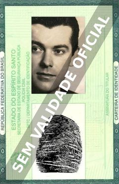 Imagem hipotética representando a carteira de identidade de Anselmo Duarte