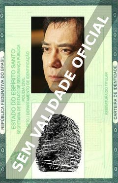Imagem hipotética representando a carteira de identidade de Anthony Chau-Sang Wong