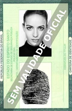 Imagem hipotética representando a carteira de identidade de Antonia Desplat