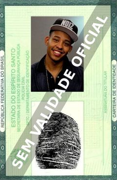 Imagem hipotética representando a carteira de identidade de Antônio Carlos