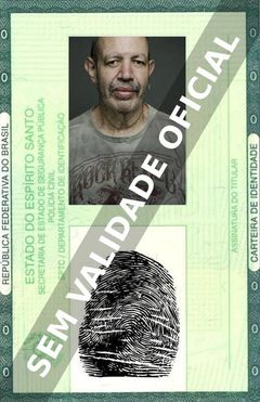 Imagem hipotética representando a carteira de identidade de Antonio de la Cruz