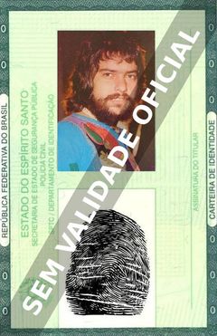 Imagem hipotética representando a carteira de identidade de Antônio Marcos