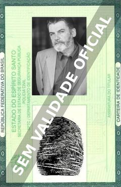 Imagem hipotética representando a carteira de identidade de Antonio Mayans