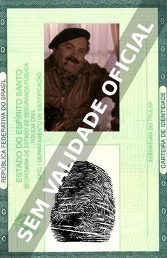 Imagem hipotética representando a carteira de identidade de Antônio Petrin