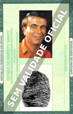 Imagem hipotética representando a carteira de identidade de Armando Bógus