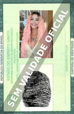 Imagem hipotética representando a carteira de identidade de Azzy