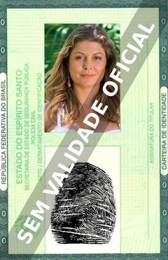 Imagem hipotética representando a carteira de identidade de Bárbara Borges