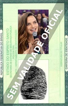 Imagem hipotética representando a carteira de identidade de Barbara Fialho